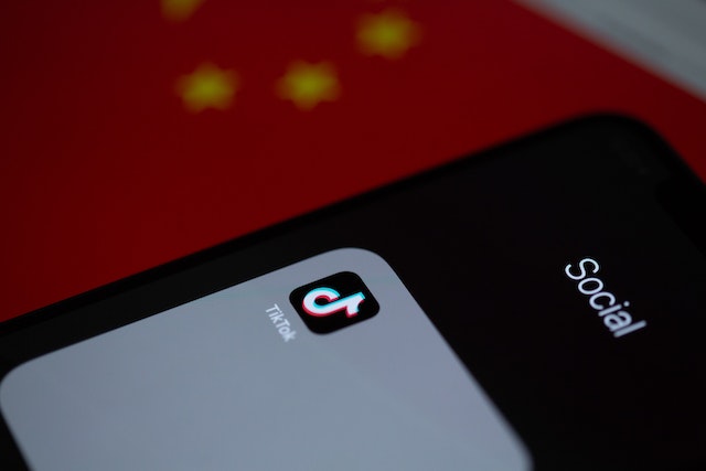 A close-up shot of the TikTok App on a phone screen.