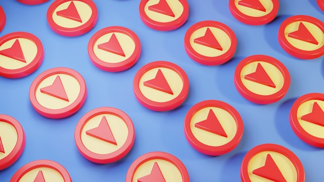 A set of red and yellow download buttons.