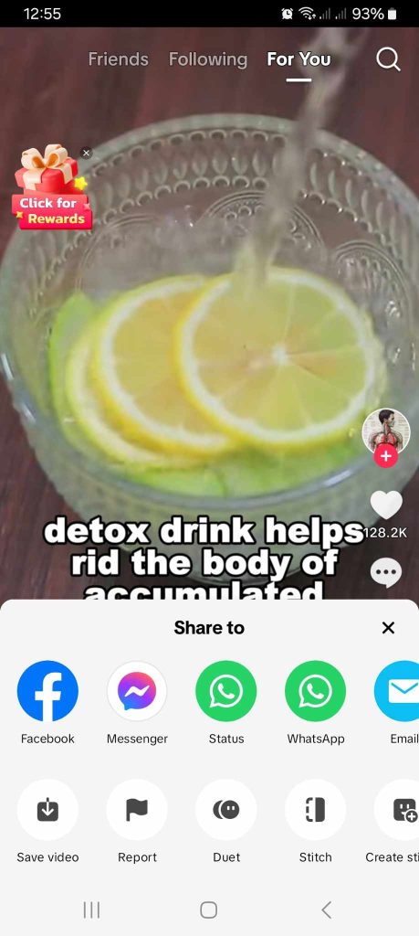 High Social’s screenshot shows where to find TikTok’s save video option.