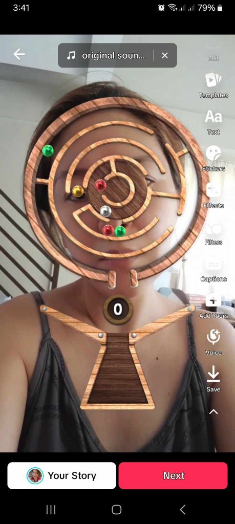 High Social’s screenshot shows how to save a TikTok draft during the editing stage.