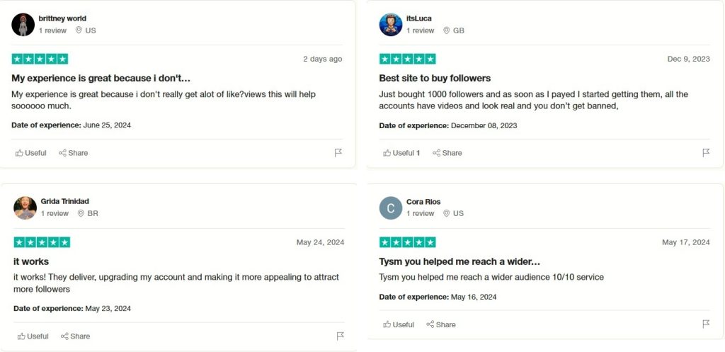 High Social’s screenshots show 5-star ratings and feedback for Celebian on Trustpilot.