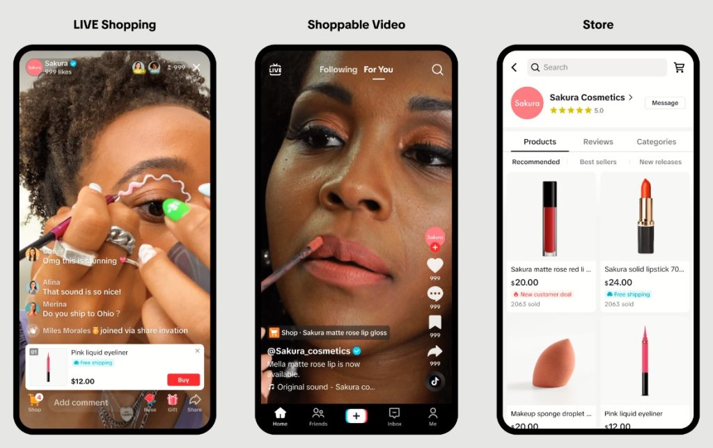 High Social’s screenshots show TikTok Shop features.