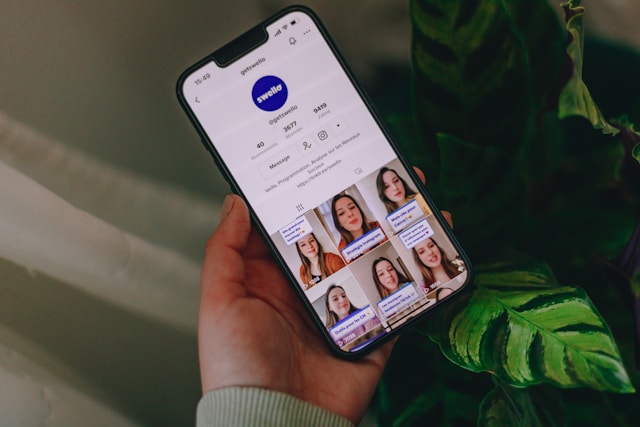 A phone screen displays a typical TikTok profile page.